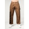 Pánske nohavice Nebbia Washed-off Gym Sweatpants Baggy Style GYM BRO 373 Ligth Brown L