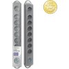 Qoltec 50167 Prodlužovací kabel Qoltec | 8 zásuvek | 1,8 m | Šedý | Rychlé přepínání (Přepěťové ochrany Qoltec nabízejí spolehlivé a bezpečné použití doma, v kanceláři a kdekoli, kde potřebujete rozší