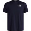 Pánske tričko Under Armour Heatgear Fitted SS Midnight Navy/White XXL