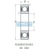 NSK 6303 DDU (2RS) guľkové ložisko