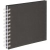 Hama album klasický špirálový FINE ART 18,5x15 cm, 30 strán, čierna, biele listy