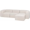 noo.ma Pohovka Flom Cloud Beige, 3-miestna rohová – béžová