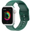 AppleKing jednofarebný silikónový remienok pre Apple Watch Ultra 49mm / 46mm / 45mm / 44mm / 42mm - tmavozelený - možnosť vrátiť tovar ZADARMO do 30tich dní