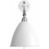 GUBI Bestlite BL7 nástenné svietidlo, chróm/biele - 10010270