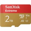 SanDisk micro SDXC karta 2TB Extreme (240 MB/s A2 UHS-I U3 V30) + adaptér