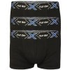 Pánske boxerky Lürgen Xtreme bavlnené boxerky 3 ks XXL čierna