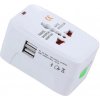 Univerzálny cestovný adaptér EU, UK, USA, AUS Typ: S 2x USB
