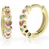 Cutie Jewellery Zlaté detské náušnice C3340Z-Tcf Red