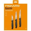 FISKARS 1065584 súprava kuchynských nožov ESSENTIAL 3ks, (lúpací, okrajovací, raňajkový)