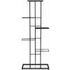 Ruhhy 26040 Stojan na kvety 106 x 41 x 22 cm, čierny