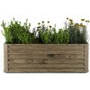 Blumfeldt High Grow Straight vyvýšený záhon, 972 L, Ergonomický, Odolný voči poveternostným vplyvom, Otvorená základňa (GDMB4-BL-HG-Wood-180)