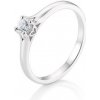SOFIA DIAMONDS prsteň z bieleho zlata s diamantom 0,20 ct BE41/05720-W