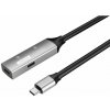 Premiumcord ku31rep5al USB-C repeater a prodlužovací Male-Female, 5Gbps, 5m, stříbrný