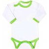 Dojčenské body New Baby so zeleným lemom - Zelená - 68 (4–6m)