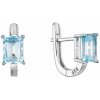 Strieborné náušnice so sky blue topazy 11498.3
