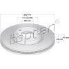 Brzdový kotúč TOPRAN - Hans Pries GmbH 206 120