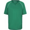 James&Nicholson Unisex funkčné tričko JN386 Green XL