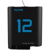 TELESIN lithium battery for GoPro Hero 12/11/10/9 (blue)