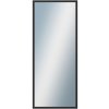 DANTIK - Zrkadlo v rámu, rozmer s rámom 50x120 cm z lišty Hliník čierna (7005021)