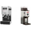 Gaggia New Classic E24 BC, stainless steel + Lelit William PL72