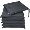 InternetovaZahrada - 6 x poduška Boston 43x39x5cm - antracit