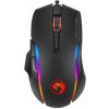 Marvo Myš G945, 10000DPI, optika, 9tl., 1 koliesko, drôtová USB, čierna, herná, RGB podsvietenie