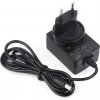 Waveshare Power supply, power adapter, 12V/1A, DC jack output, OD 5.5mm, ID 2.1mm, Option For EU Plug