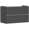 Hansgrohe Xelu Q Umývadlová skrinka, 63x98x50 cm, 2 zásuvky, matná sivá/matná biela 54032700-HG