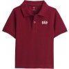 Detské polo tričko GAP V-FRCH SS LOGO PIQUE POLO červená biela