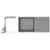 K-StrongSinks S3 Set drez Zala 1000x500mm granit sivá + Batéria Stréva chr.