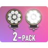 TruckLED LED pracovné svetlo 20W, 1133lm, okrúhle, 9xLED, 12V/24V/2-PACK! [L0176]