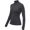 Dámske funkčné tričko Sensor Merino Bold Roll Neck antracitovo šedé XL