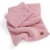 2D súprava vankúš a prikrývka Boucle 35x30cm + 55x75cm - pudrovo ružová Baby Nellys