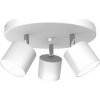EUlight by MILAGRO Bodové svietidlo Dixie, 3x biele kovové tienidlo, w/ch, o