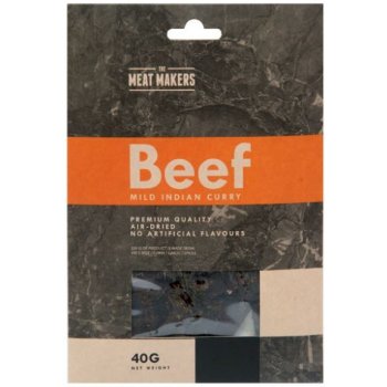 Meat Makers Beef Jerky sušené hovězí maso kari koření 40g