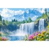 Diamantový obraz Vodopády s jazerom