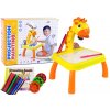 Lean Toys Žltý detský projektor na kreslenie Žirafa