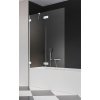 RADAWAY ESSENZA PRO WHITE PND II 100cm ľavá vaňová zástena pevná s otváracou časťou, profil biely, sklo číre, 10102100-04-01L