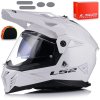 MOTOCYKLOVÁ PRILBA LS2 MX702 PIONEER ENDURO CROSS QUAD ATV + SKLO + CLONA
