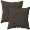 2x OBLIEČKY NA VANKÚŠE 40x40 DEKORAČNÉ ČOKOLÁDOVÉ