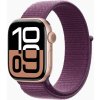 Apple Watch Series 10 42 mm Cellular ružovo zlatý hliník so slivkovým prevliekacím remienkom MWXC3QC/A