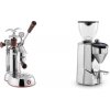 La Pavoni Esperto Abile + Rocket Espresso SUPER FAUSTO, chrome
