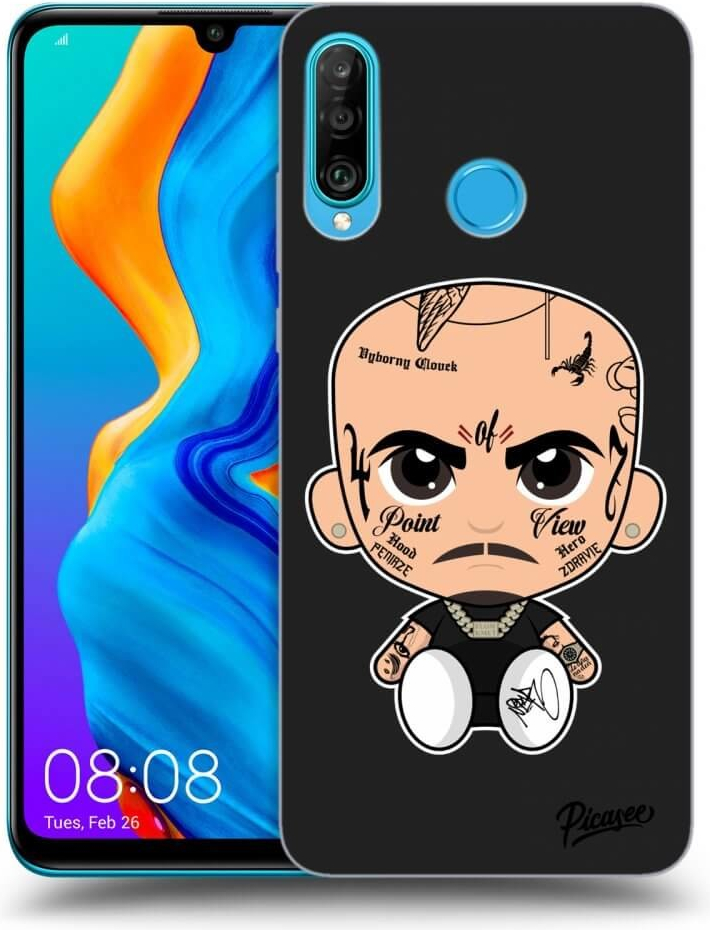 Púzdro Picasee silikónové Huawei P30 Lite - Separ čierne