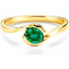 Prsteň Secret Garden: žlté zlato, smaragd - Z-358-Y SAVICKI