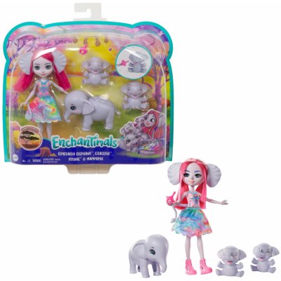 Mattel Enchantimals Esmeralda Elephant s rodinkou