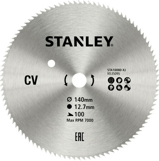 Stanley pílový kotúč HCS 140*12,7mm,100z, STA10080