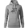Play Eat Sleep Repeat game - Mikina dámská Cape s kapucí - 2XL ( Tmavosivý melír )