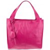 NovaKabelka.sk Michaela Fuxia kožená talianska kabelka ružová