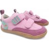 Qnuffs Barefoot dětské tenisky Qnuffs- Ahorn´ fleur frozen Micro Kent růžové