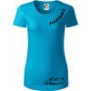 FOOTBALL nápis šikmo - Dámske tričko z organickej bavlny Origin (GOTS) - XS ( Svetlý tyrkys )